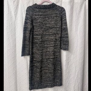 ZaraKnit Dark Grey Marled Sweater Dress